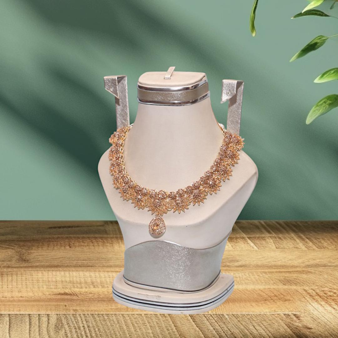 Bridal Gold Plated Crystal Bridal Set - Image 3