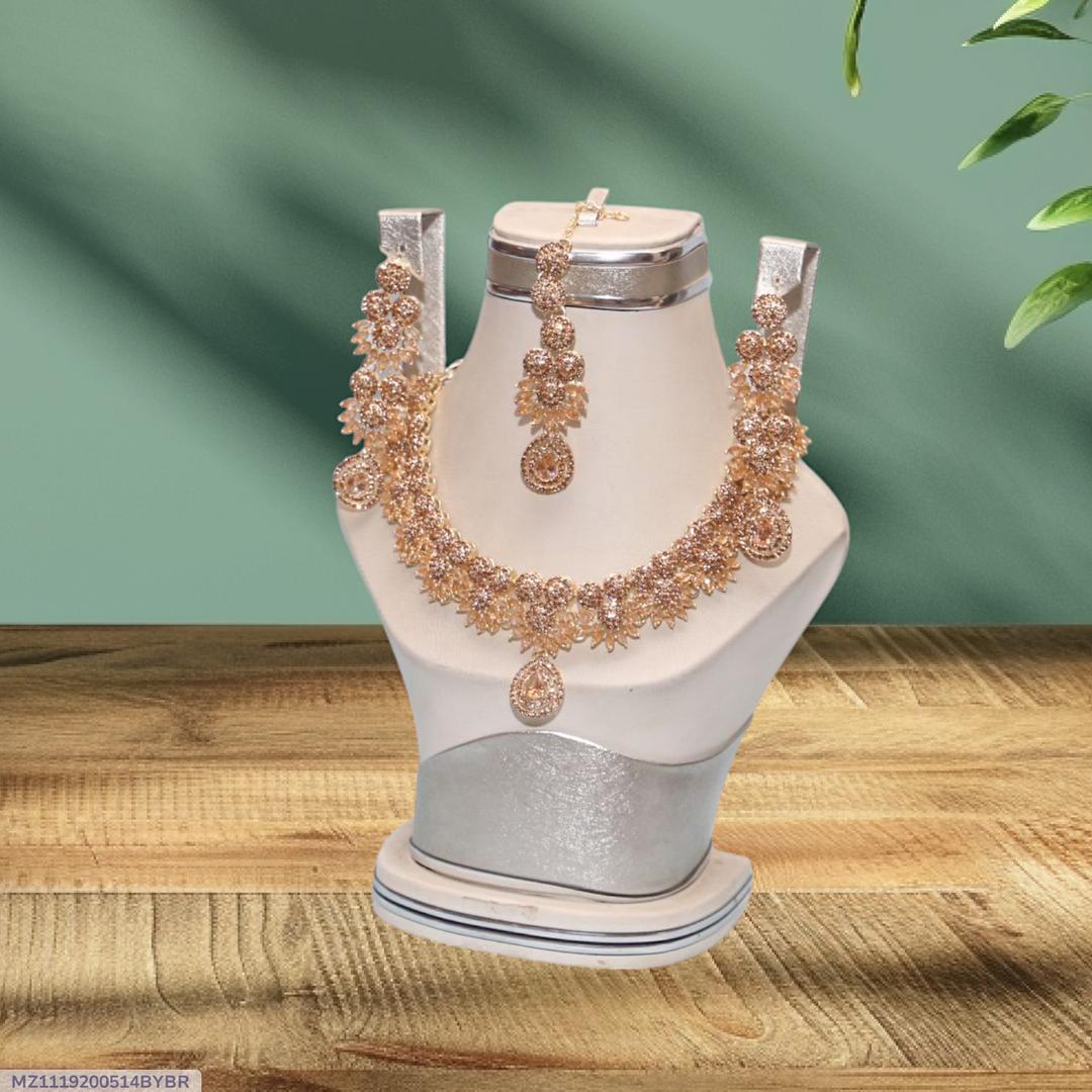 Bridal Gold Plated Crystal Bridal Set