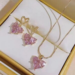 Gold Plated Zircon Necklace Set
