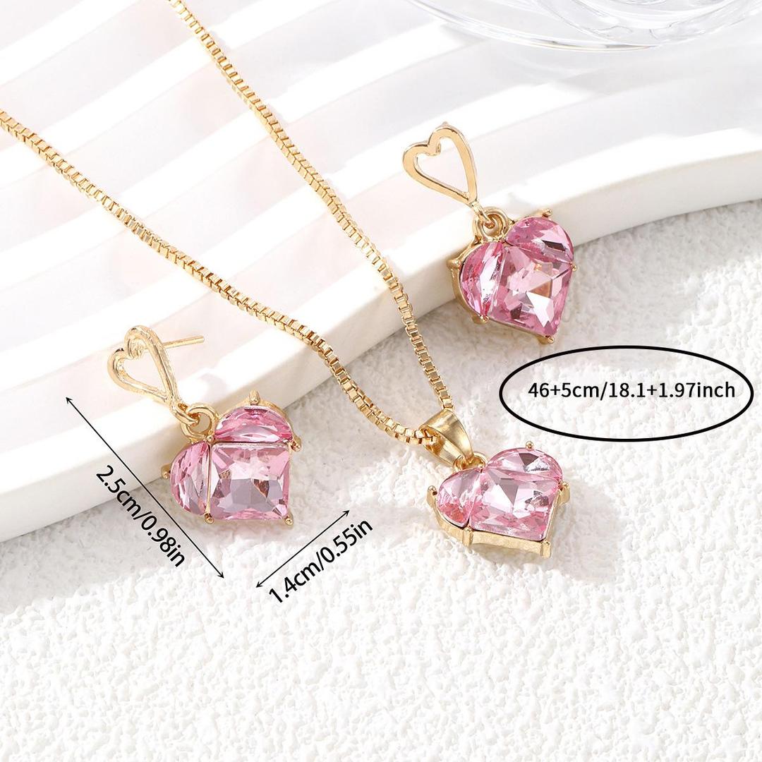 Gold Plated Zircon Necklace Set - Image 5