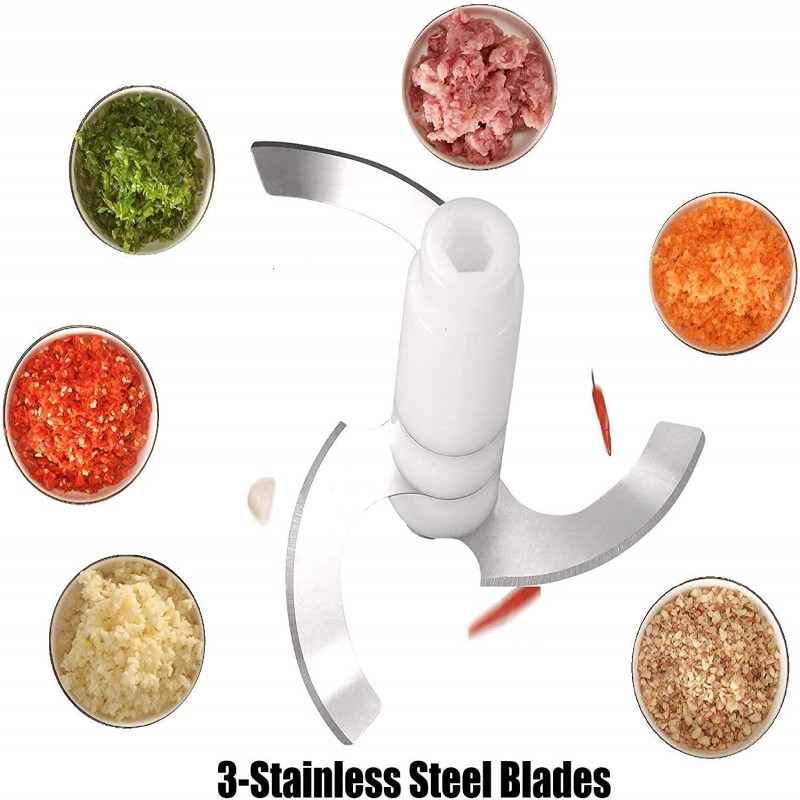 1.5L Manual Speedy Hand Press Food Chopper - Image 4