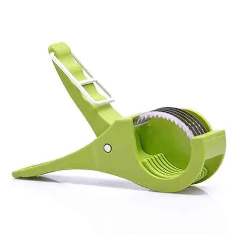 Stainless Steel Multi-Function Vegetable Cutter and Peeler – 2-in-1 Slicer with Ergonomic Handle - Image 3