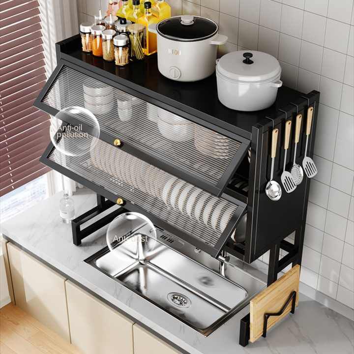 Double Layer Over-the-Sink Dish Drying Rack – Multifunctional Kitchen Storage Shelf - Image 6