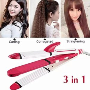 Shinon 3-in-1 Hair Styling Tool – Straighten, Curl & Crimp Like a Pro