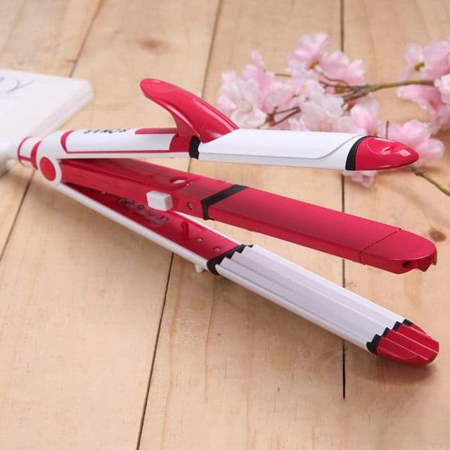 Shinon 3-in-1 Hair Styling Tool – Straighten, Curl & Crimp Like a Pro - Image 3