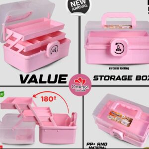 3 Layer Value Storage Box – Compact Multi-Purpose Organizer (15×28×16cm)