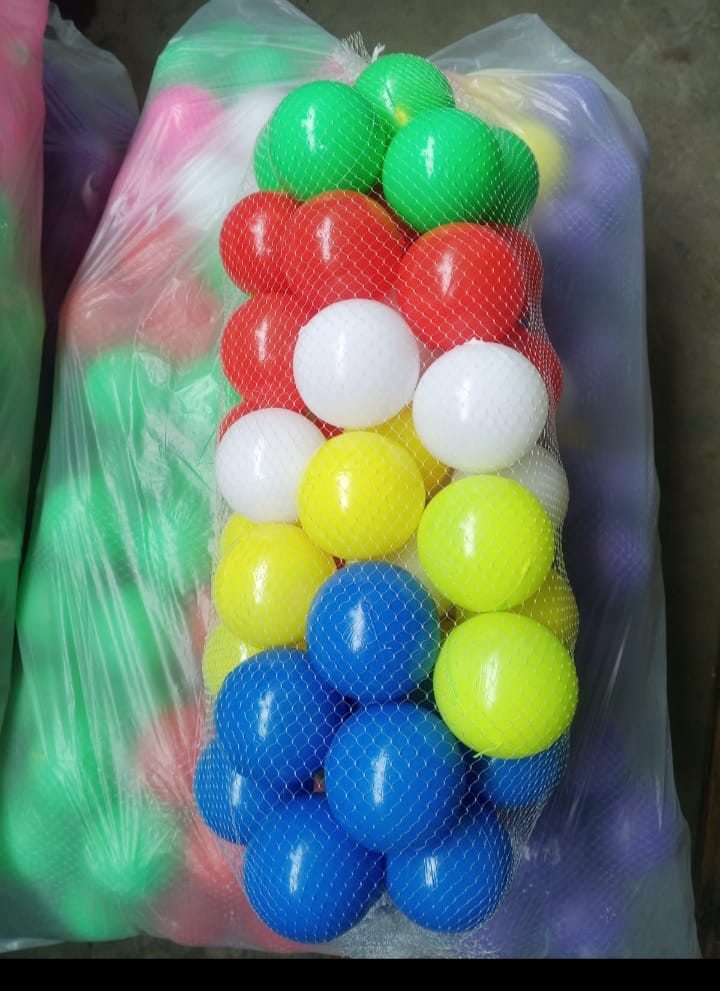 EEVOVEE 50 Pcs 6cm Soft Plastic Pool Balls – BPA-Free, Non-Toxic & ISI 9873 Certified (8 Multi Colours)