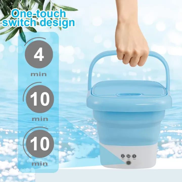 Portable Mini Folding Washing Machine – Compact Travel & Camping Washer