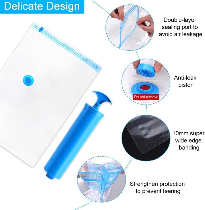 Vacuum Storage Bags – Space-Saving, Durable, and Reusable for Clothes & Travel - Image 5