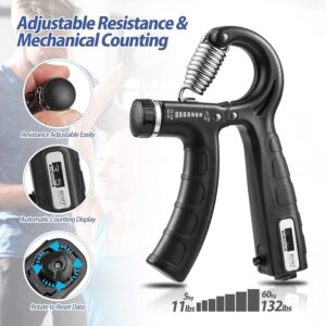 Premium Adjustable Hand Grip Strengthener – 10–40 Kg Forearm & Wrist Exerciser