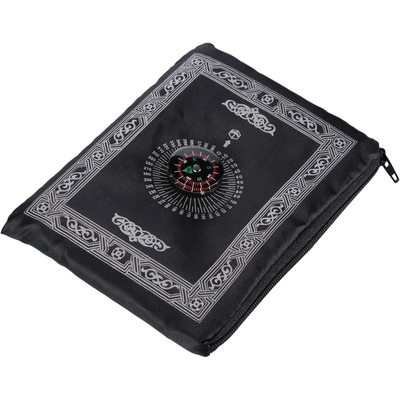 Pocket Travel Prayer Mat with Qibla Compass – Waterproof Portable Ja-e-Namaz - Image 6