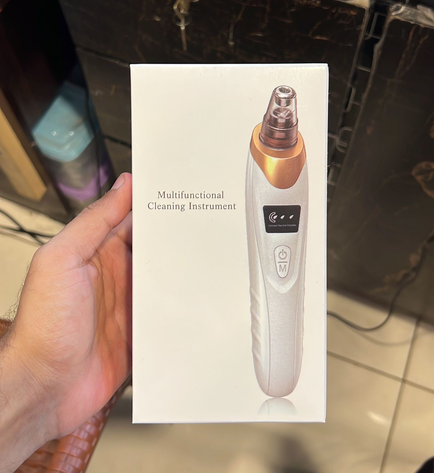 Electric Blackhead Remover & Facial Pore Cleaner – 5-Head Vacuum Suction Device