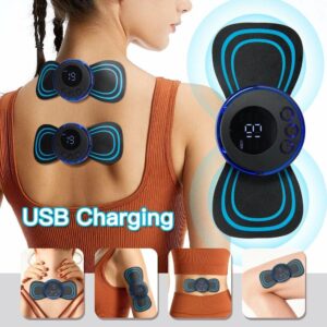 Mini Electric Neck Massager – EMS Muscle Pain Relief & Portable Therapy Device