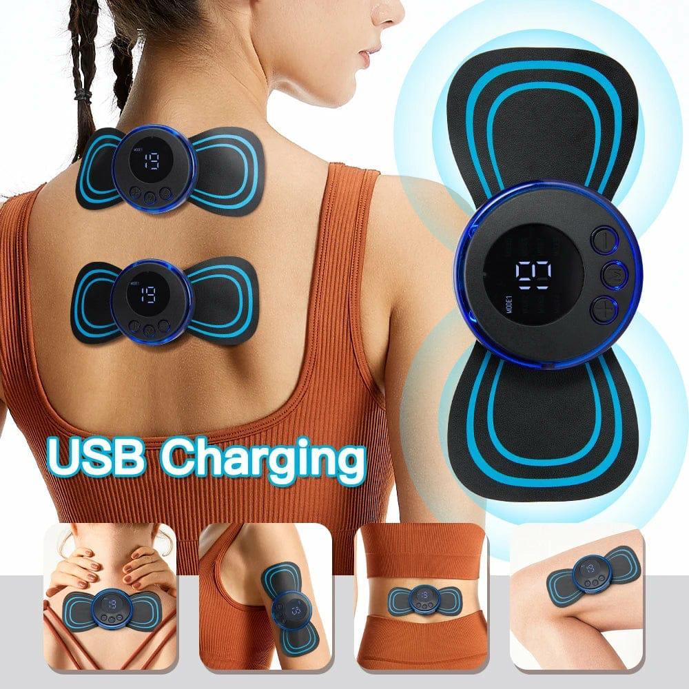 Mini Electric Neck Massager – EMS Muscle Pain Relief & Portable Therapy Device