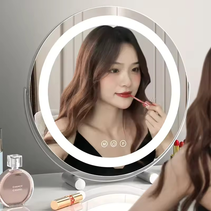 360 Rotating LED Vanity Mirror – Luxury Dressing Table Mirror with Adjustable Lighting - Image 2