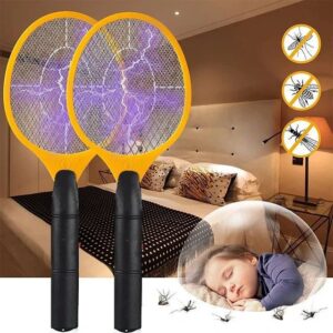 Electric Fly & Insect Zapper Bat – Handheld Mosquito & Bug Killer Swatter for Home