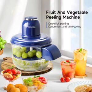 Portable Automatic Electric Fruit & Vegetable Peeler – Rechargeable Grape, Tomato & Kiwi Peeling Machine