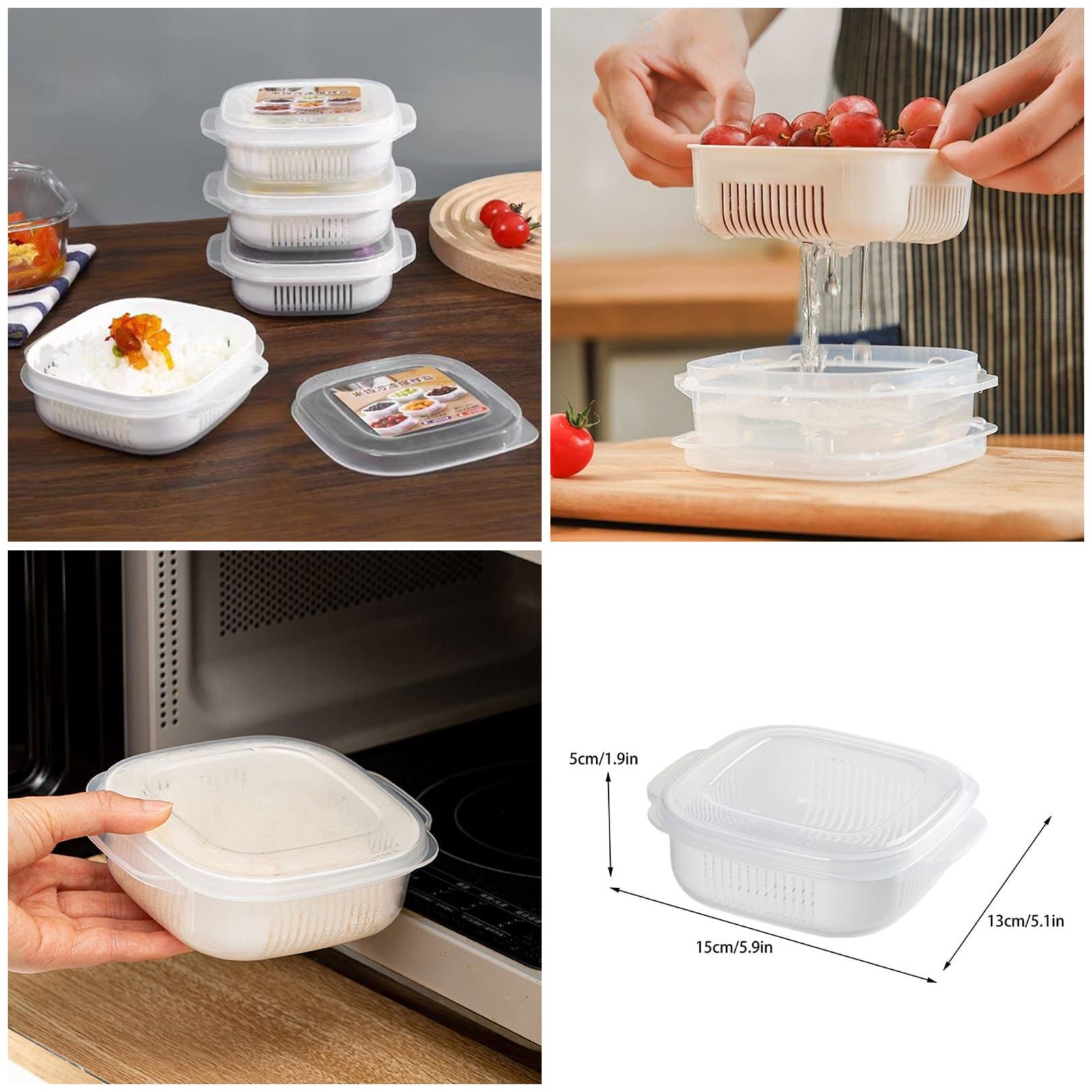 2 Pieces Microwave Safe Bowls with Lids – Small Steamer & Ramen Bowl Set (330ml Each)