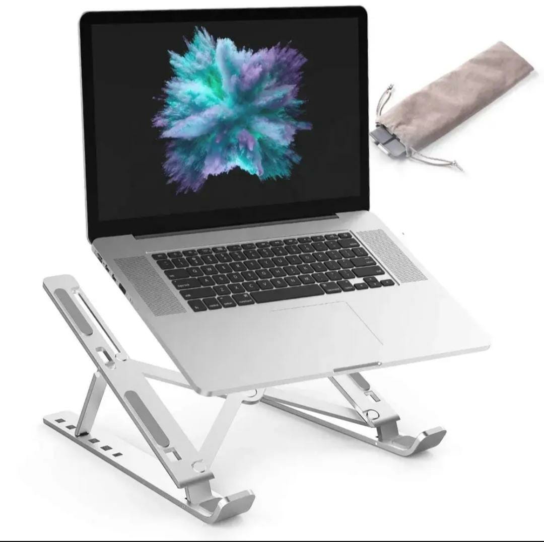 [Axotic] Portable Aluminum Laptop Stand – Foldable, Adjustable & Multi-Device Compatible