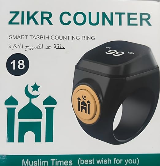 Digital Zikr Ring – Smart Tasbih Counter and Prayer Reminder Wearable - Image 4