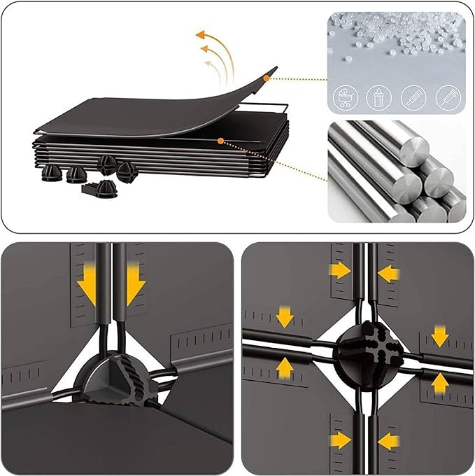 5-Cube Modular Storage Organizer – DIY Closet, Bookshelf and Multipurpose Storage Rack - Image 4