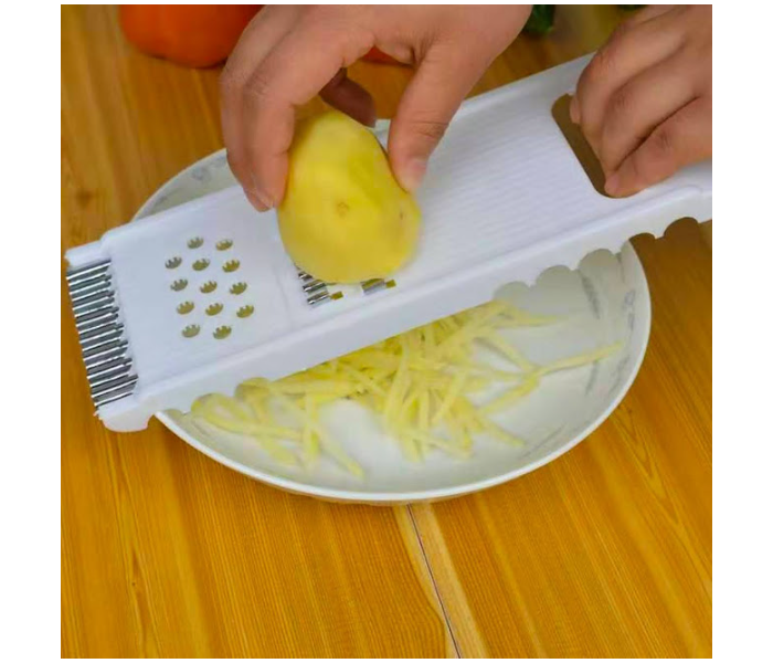 Multi-Functional Vegetable Slicer, Grater and Cutter – 3-in-1 Stainless Steel Blade Kitchen Tool - Image 3