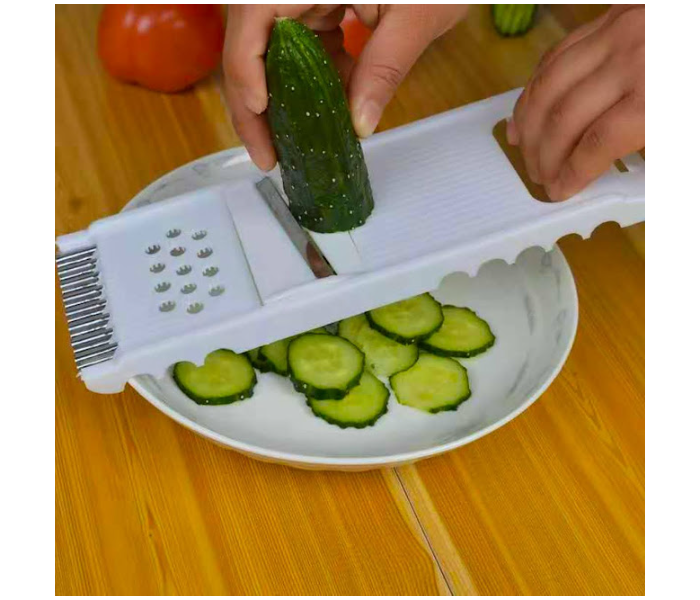 Multi-Functional Vegetable Slicer, Grater and Cutter – 3-in-1 Stainless Steel Blade Kitchen Tool - Image 2