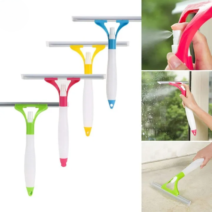 2-in-1 Window Cleaning Spray Wiper – Built-In Spray Bottle Glass Cleaner - Image 7