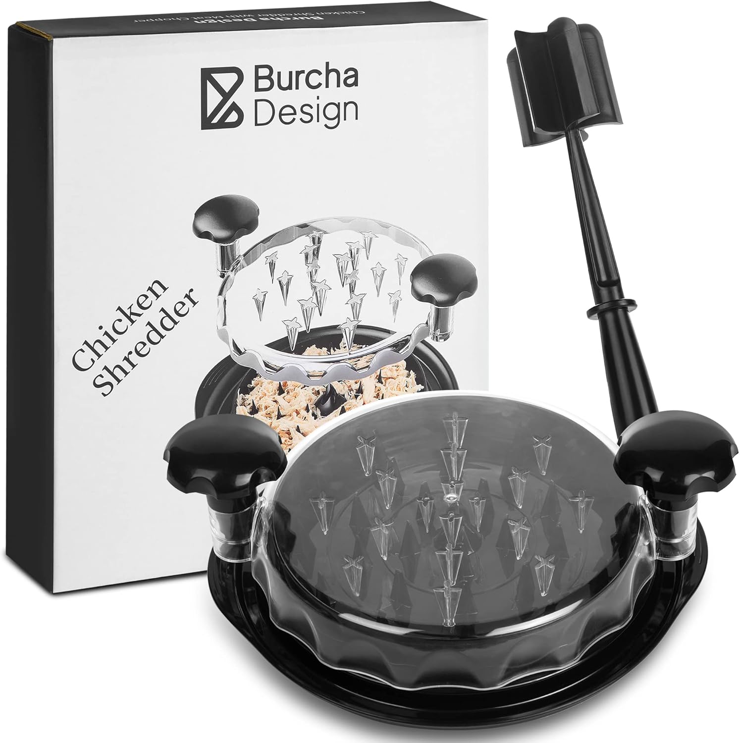 Premium Chicken Shredder Tool – Quick Twist Meat Shredder Bowl - Image 6