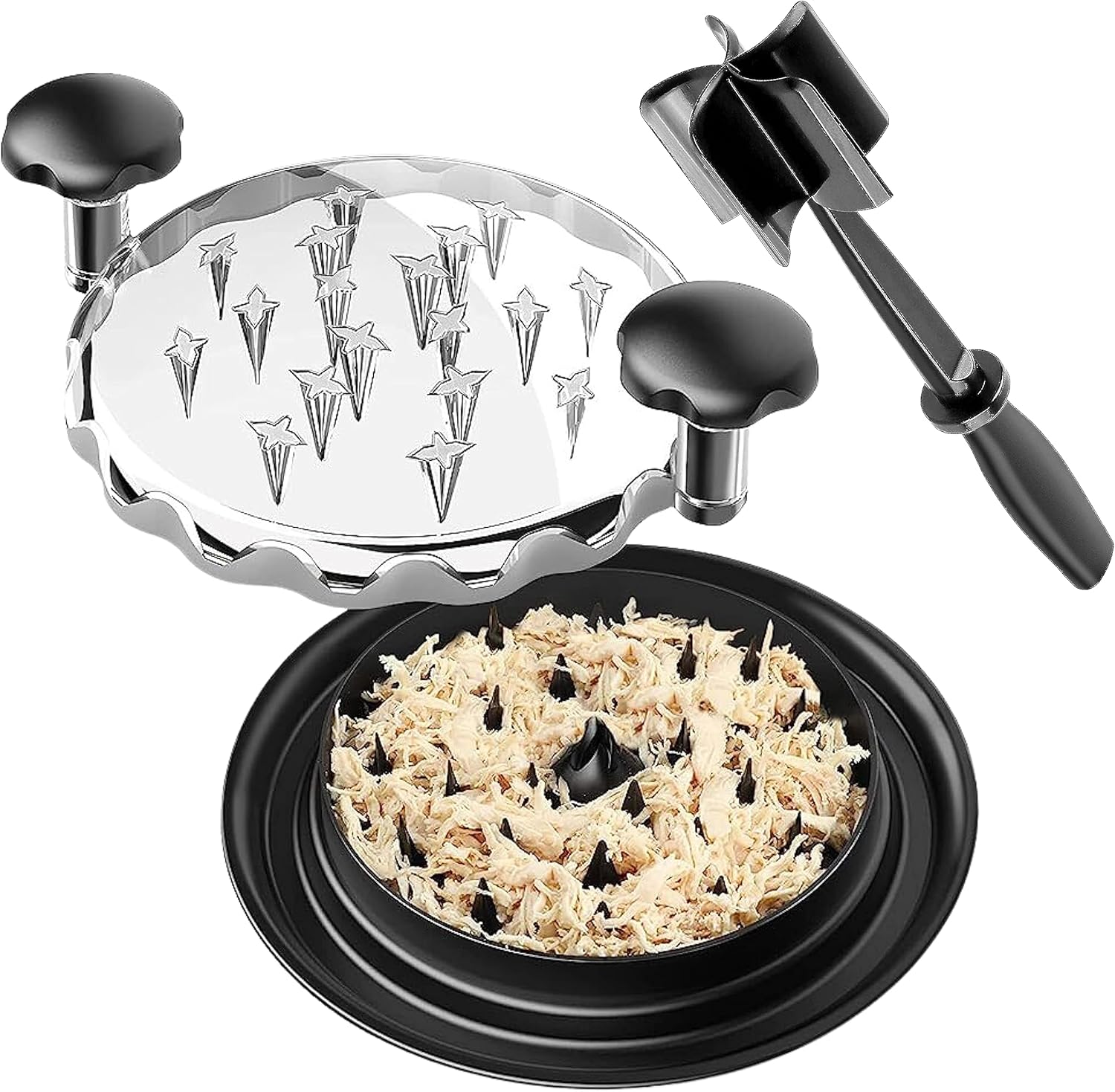 Premium Chicken Shredder Tool – Quick Twist Meat Shredder Bowl - Image 7