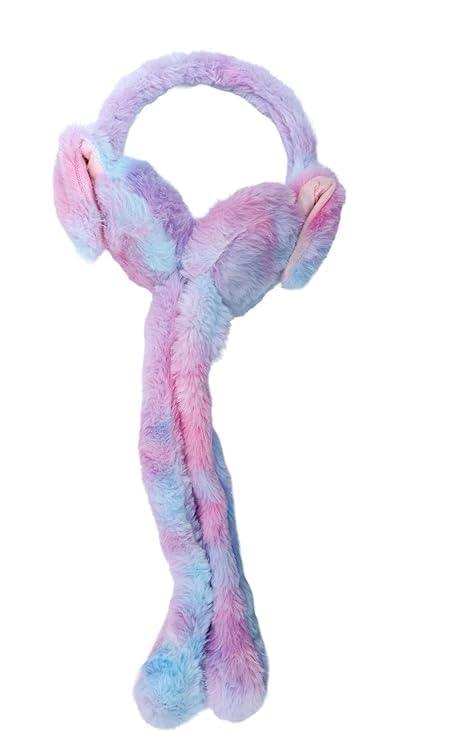 Soft Plush Rabbit Ear Warmers for Kids & Adults (Multicolor) - Image 4