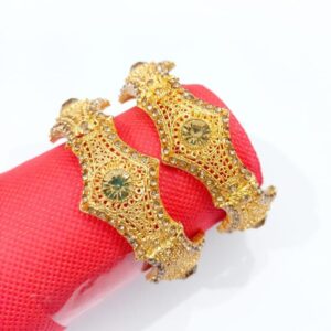 2 Pcs Gold-Plated Bangles