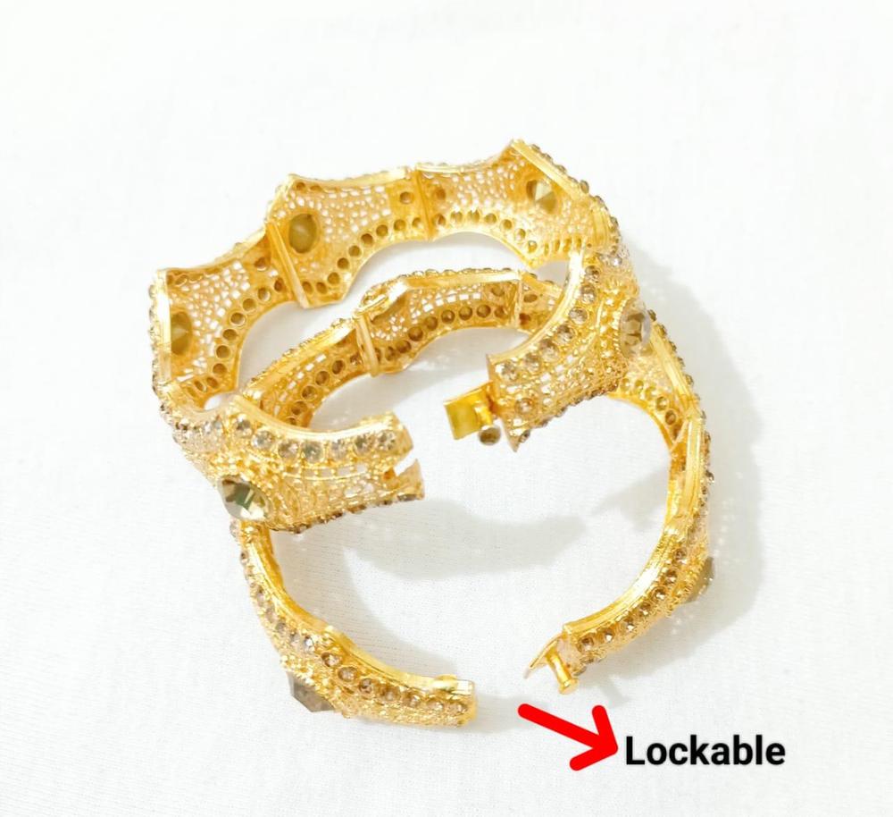 2 Pcs Gold-Plated Bangles - Image 2