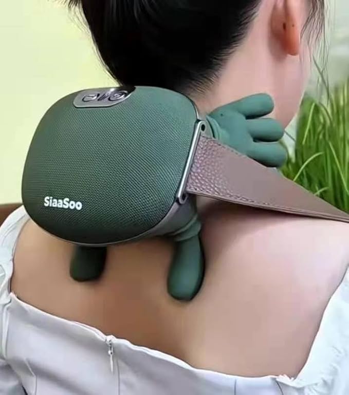 Neck & Shoulder Pro Electric Hand Massager with Heat – Deep Tissue Shiatsu Cervical & Back Relaxer (1Pc)