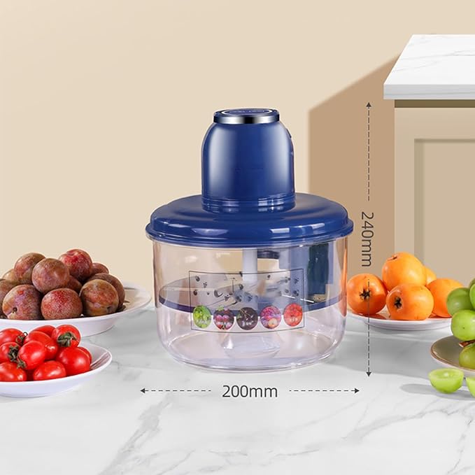 Portable Automatic Electric Fruit & Garlic Peeler – Multifunctional Stainless Steel Peeling Machine (Blue) - Image 5