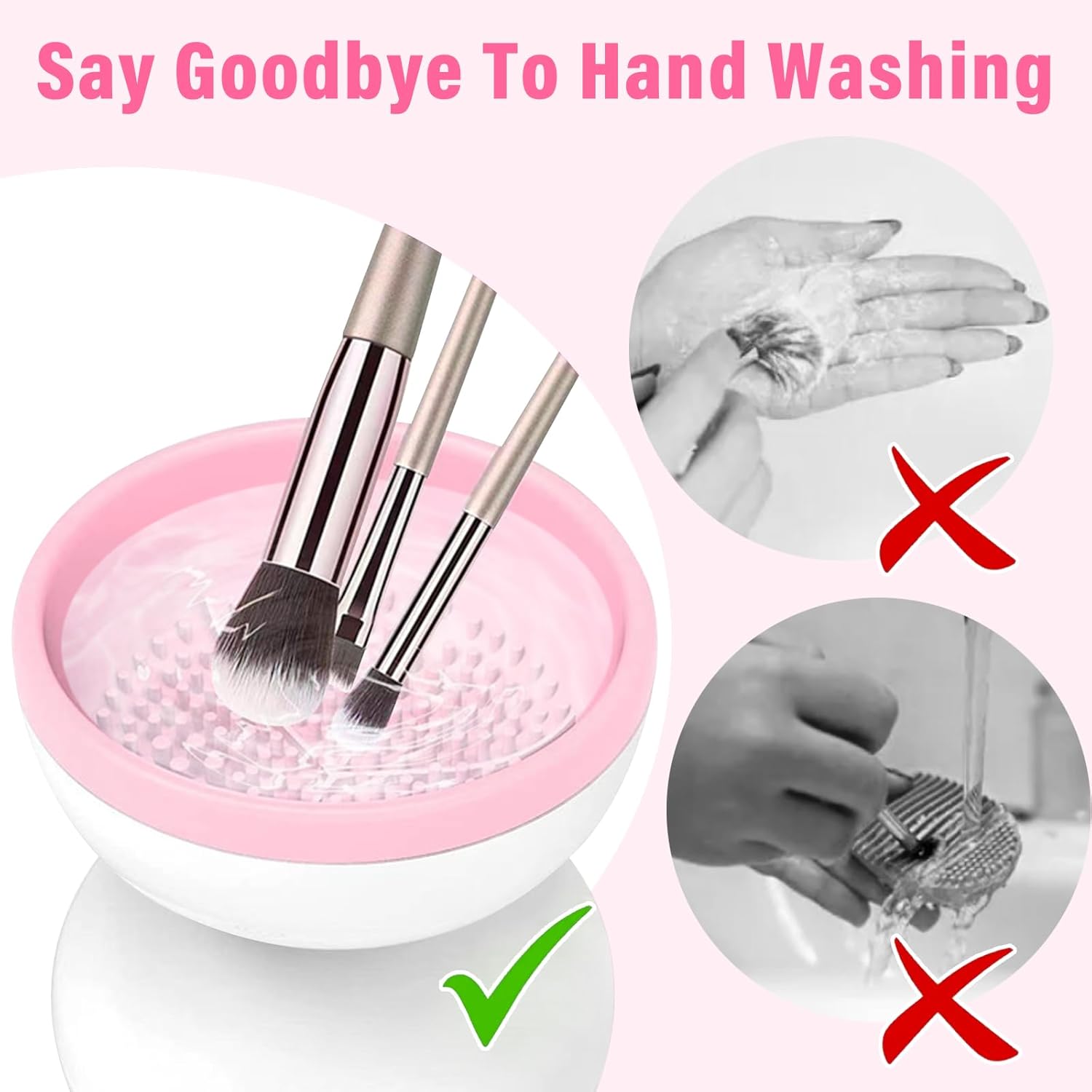 Automatic Electric Makeup Brush Cleaner Machine – Fast USB Rechargeable Deep Cleaning Device - Image 3