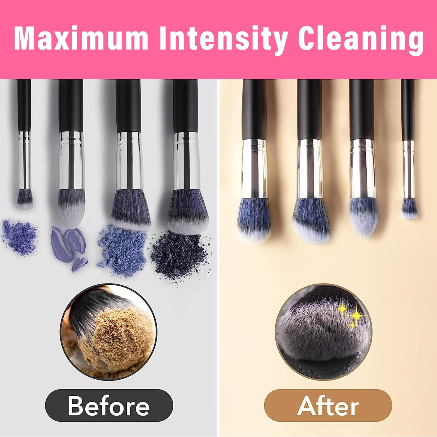 Automatic Electric Makeup Brush Cleaner Machine – Fast USB Rechargeable Deep Cleaning Device - Image 5