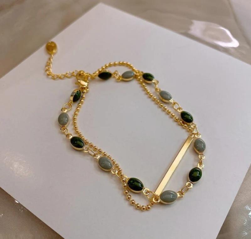 1 Pc Gold Plated Beads Charm Bracelet - Image 3