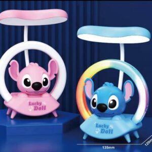 Stitch Anime LED Night Lamp – Cartoon Light with Rainbow Color Shades, Wireless & Rechargeable