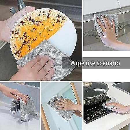 20PCS Premium Microfiber Cleaning Towel Box – Ultra Absorbent, Reusable Kitchen and Multi-Surface Cloth Rags - Image 3