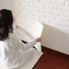White 3D Brick Wallpaper Sheets – Self-Adhesive Wall Decor Stickers for Home, Kitchen & Bathroom - Image 2