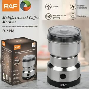Mini Electric Grinder Machine 300W – Stainless Steel Coffee, Spice & Masala Grinder (Model R.7113)