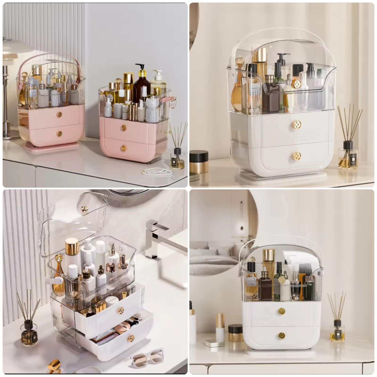 Luxury Cosmetic & Vanity Organizer β Large Capacity Makeup Storage Box 2 Smart Home, Kitchen & Everyday Gadgets | XTylr Luxury Cosmetic & Vanity Organizer β Large Capacity Makeup Storage Box - Image 2