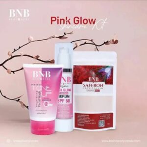 BNB Pink Glow Skincare Kit – 3-in-1 Brightening, Hydrating & UV Protection