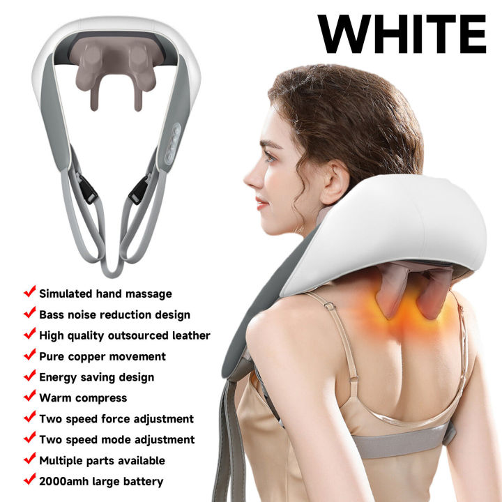 All-in-One Shoulder & Back Massager – 6 Head Deep Tissue Kneading Massager with Type-C Charging 3 Smart Home, Kitchen & Everyday Gadgets | XTylr All-in-One Shoulder & Back Massager – 6 Head Deep Tissue Kneading Massager with Type-C Charging - Image 3