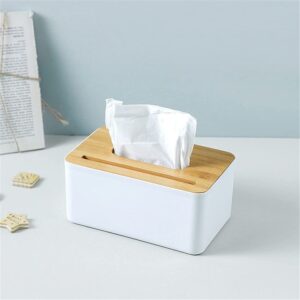 Wooden Bamboo Tissue Box Cover – Stylish & Functional Tissue Holder