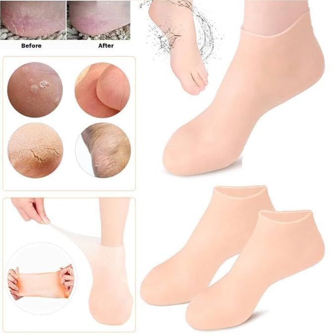 Silicone Moisturizing Gel Socks – Soft, Nourishing & Foot Care Solution 1 Smart Home, Kitchen & Everyday Gadgets | XTylr Silicone Moisturizing Gel Socks – Soft, Nourishing & Foot Care Solution