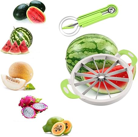 Extra Large Watermelon Cutter Slicer Tool, Stainless Steel (Big Size) 3 Smart Home, Kitchen & Everyday Gadgets | XTylr Extra Large Watermelon Cutter Slicer Tool, Stainless Steel (Big Size) - Image 3