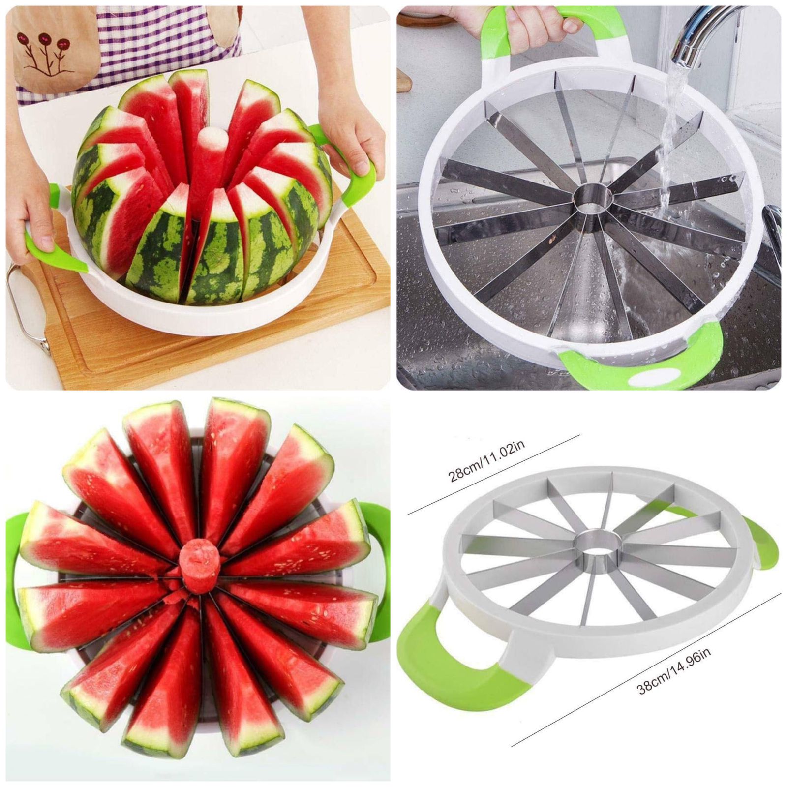Extra Large Watermelon Cutter Slicer Tool, Stainless Steel (Big Size) 5 Smart Home, Kitchen & Everyday Gadgets | XTylr Extra Large Watermelon Cutter Slicer Tool, Stainless Steel (Big Size) - Image 5