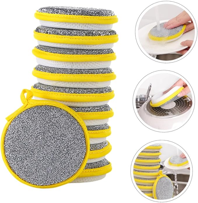 Dual-Sided Non-Scratch Dishwashing Scrub Sponge – Microfiber Nylon Scouring Cleaning Pad 3 Smart Home, Kitchen & Everyday Gadgets | XTylr Dual-Sided Non-Scratch Dishwashing Scrub Sponge – Microfiber Nylon Scouring Cleaning Pad - Image 3